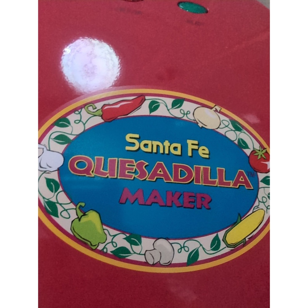 Salton Santa Fe Quesadilla Maker QM2SFR Red 12 inch Clean Vintage - Picture 11 of 16